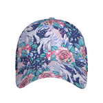 Blue Fairy Rose Unicorn Pattern Print Baseball Cap