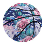 Blue Fairy Rose Unicorn Pattern Print Basketball