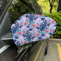 Blue Fairy Rose Unicorn Pattern Print Car Side Mirror Covers