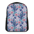 Blue Fairy Rose Unicorn Pattern Print Casual Backpack