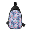 Blue Fairy Rose Unicorn Pattern Print Sling Bag