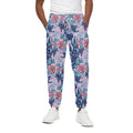 Blue Fairy Rose Unicorn Pattern Print Cotton Sweatpants