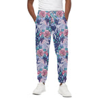 Blue Fairy Rose Unicorn Pattern Print Cotton Pants