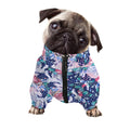 Blue Fairy Rose Unicorn Pattern Print Dog Zip Up Jacket