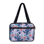 Blue Fairy Rose Unicorn Pattern Print Double Strap Bible Bag