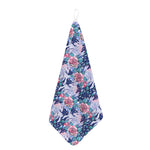 Blue Fairy Rose Unicorn Pattern Print Hand Towel