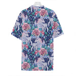 Blue Fairy Rose Unicorn Pattern Print Hawaiian Shirt