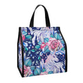 Blue Fairy Rose Unicorn Pattern Print Insulated Lunch Tote