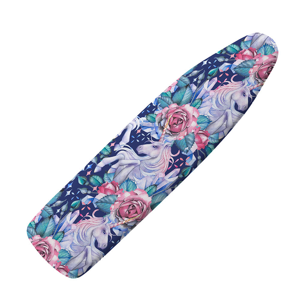 Blue Fairy Rose Unicorn Pattern Print Ironing Board Cover