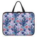 Blue Fairy Rose Unicorn Pattern Print Laptop Sleeve With Handle