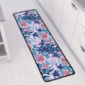 Blue Fairy Rose Unicorn Pattern Print Long Kitchen Mat