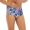 Blue Fairy Rose Unicorn Pattern Print Men's Briefs