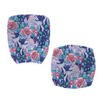 Blue Fairy Rose Unicorn Pattern Print Office Chair Cover