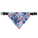 Blue Fairy Rose Unicorn Pattern Print Over The Collar Dog Bandana