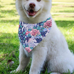 Blue Fairy Rose Unicorn Pattern Print Over The Collar Dog Bandana