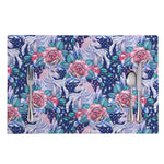 Blue Fairy Rose Unicorn Pattern Print Placemat