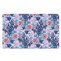 Blue Fairy Rose Unicorn Pattern Print Polyester Doormat