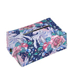 Blue Fairy Rose Unicorn Pattern Print Rectangle Tissue Box Cover