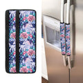 Blue Fairy Rose Unicorn Pattern Print Refrigerator Handle Covers