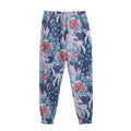 Blue Fairy Rose Unicorn Pattern Print Sweatpants