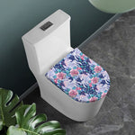 Blue Fairy Rose Unicorn Pattern Print Toilet Lid Cover