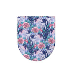 Blue Fairy Rose Unicorn Pattern Print Toilet Lid Cover
