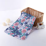 Blue Fairy Rose Unicorn Pattern Print Towel