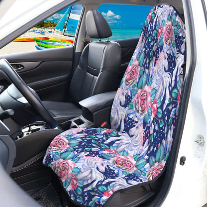 Blue Fairy Rose Unicorn Pattern Print Waterproof Car Seat Cover