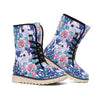 Blue Fairy Rose Unicorn Pattern Print Winter Boots