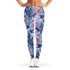 Blue Fairy Rose Unicorn Pattern Print Women's Leggings