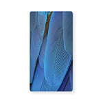 Blue Feather Print Baby Crib Sheet