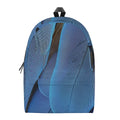 Blue Feather Print School Backpack