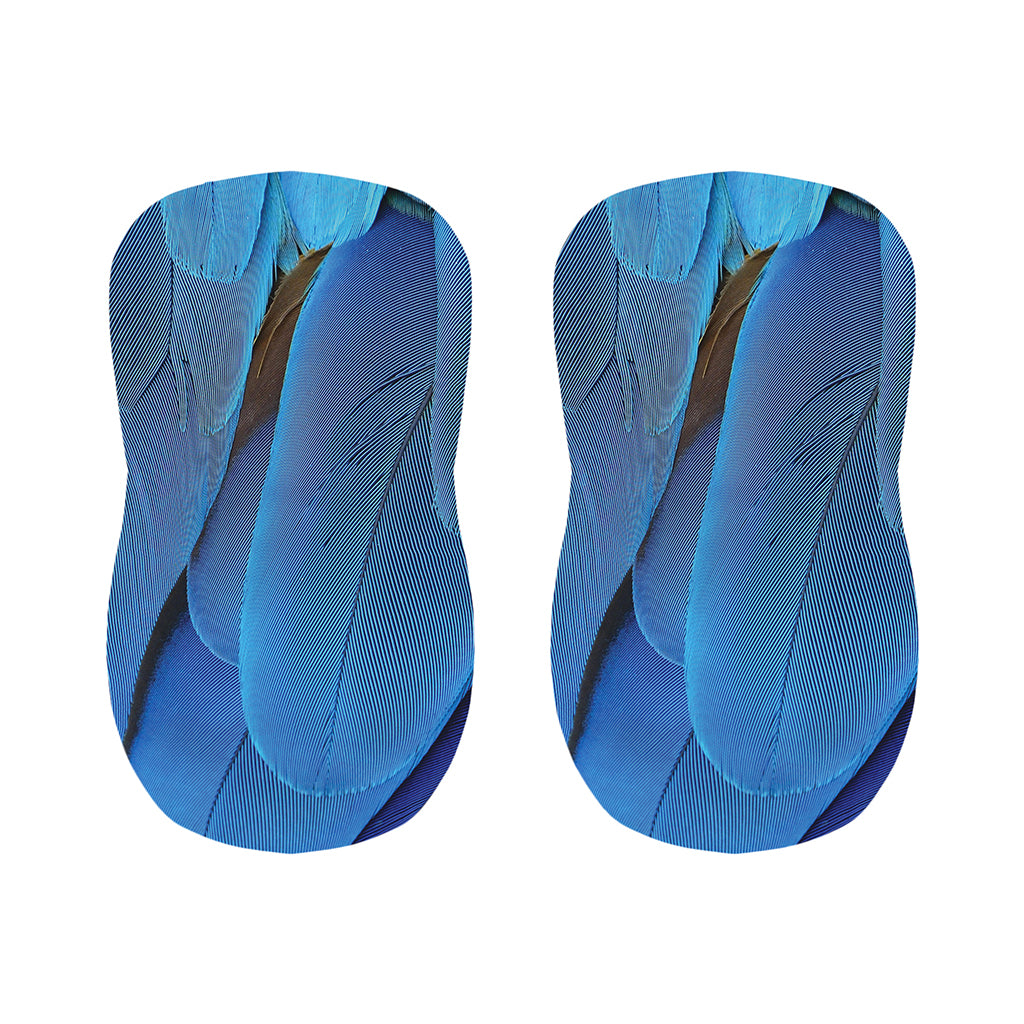 Blue Feather Print Bar Stool Covers