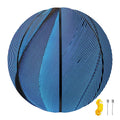 Blue Feather Print Basketball