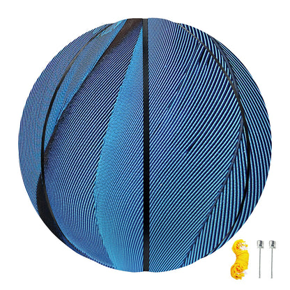 Blue Feather Print Basketball