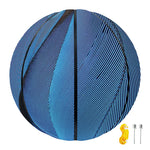 Blue Feather Print Basketball