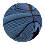 Blue Feather Print Basketball