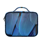 Blue Feather Print Briefcase Bible Bag