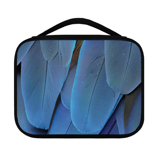 Blue Feather Print Classic Bible Case