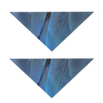 Blue Feather Print Dog Bandana