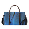 Blue Feather Print Duffel Bag