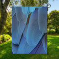 Blue Feather Print Garden Flag