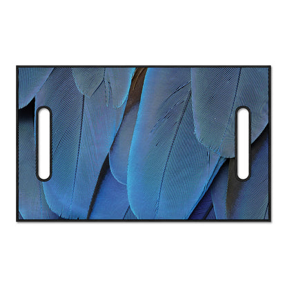 Blue Feather Print Golf Cart Seat Cover