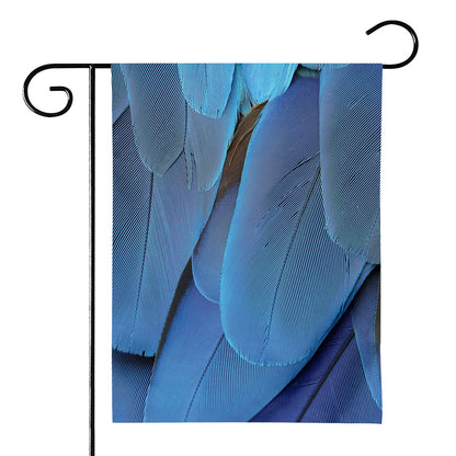 Blue Feather Print House Flag
