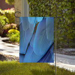 Blue Feather Print House Flag