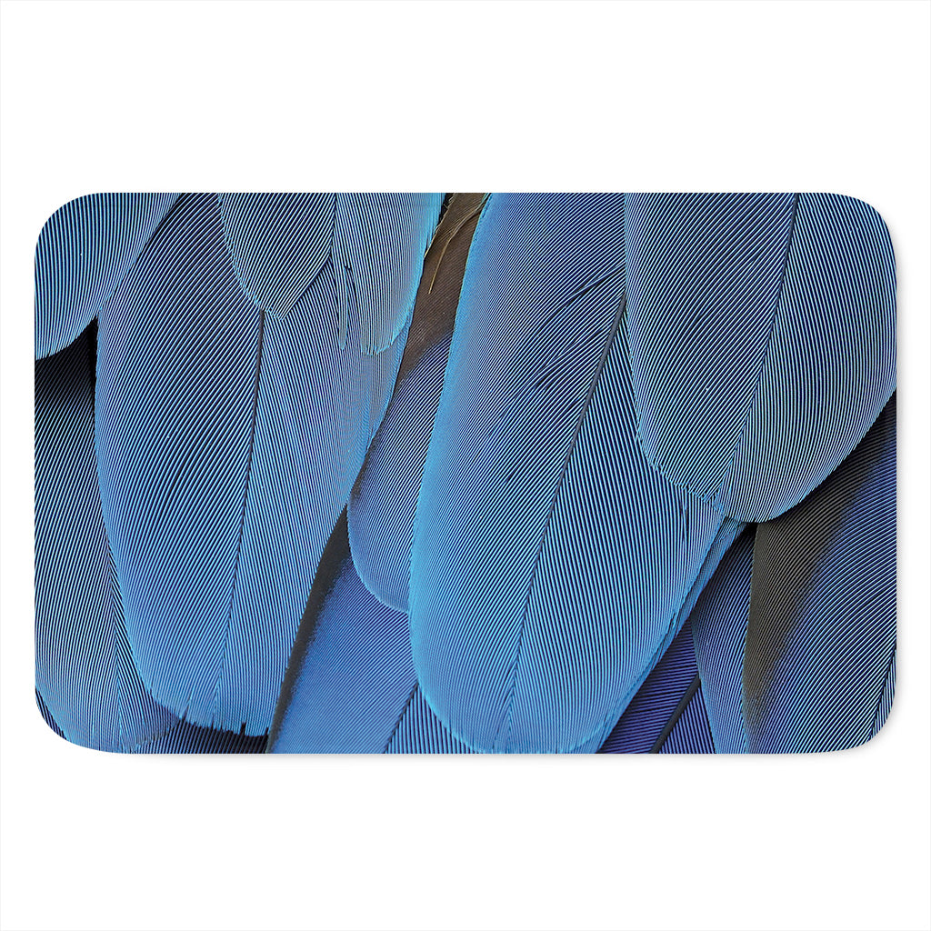 Blue Feather Print Indoor Door Mat