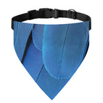 Blue Feather Print Over The Collar Dog Bandana
