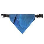 Blue Feather Print Over The Collar Dog Bandana