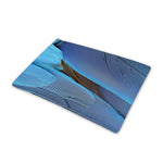 Blue Feather Print Pet Cooling Mat Cover