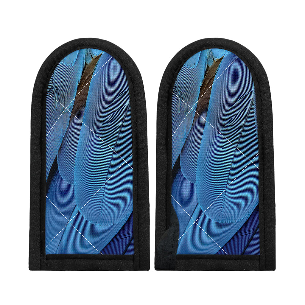 Blue Feather Print Skillet Handle Cover